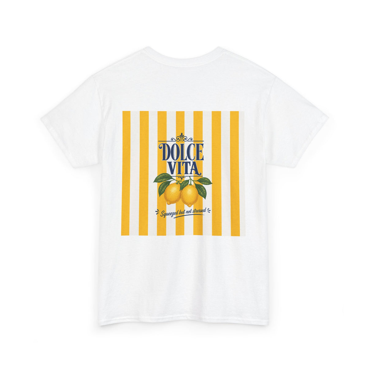 Dolce Vita Lemon Tee — Vintage Striped Graphic T-Shirt
