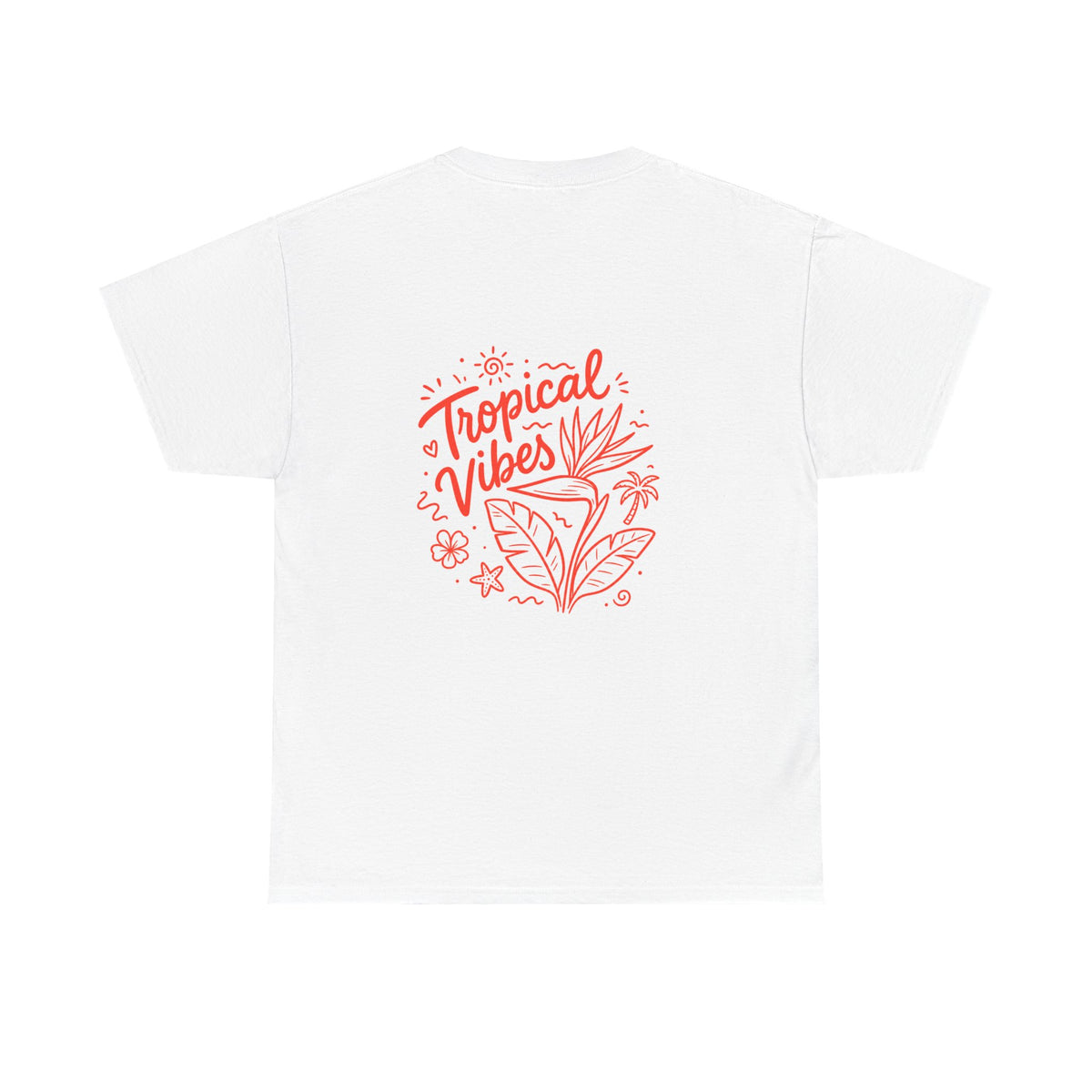 T-Shirt — Tropical Vibes Chest Logo Tee