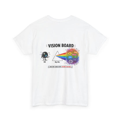 Vision Board Graphic Tee — Prism Rainbow Goals T‑Shirt
