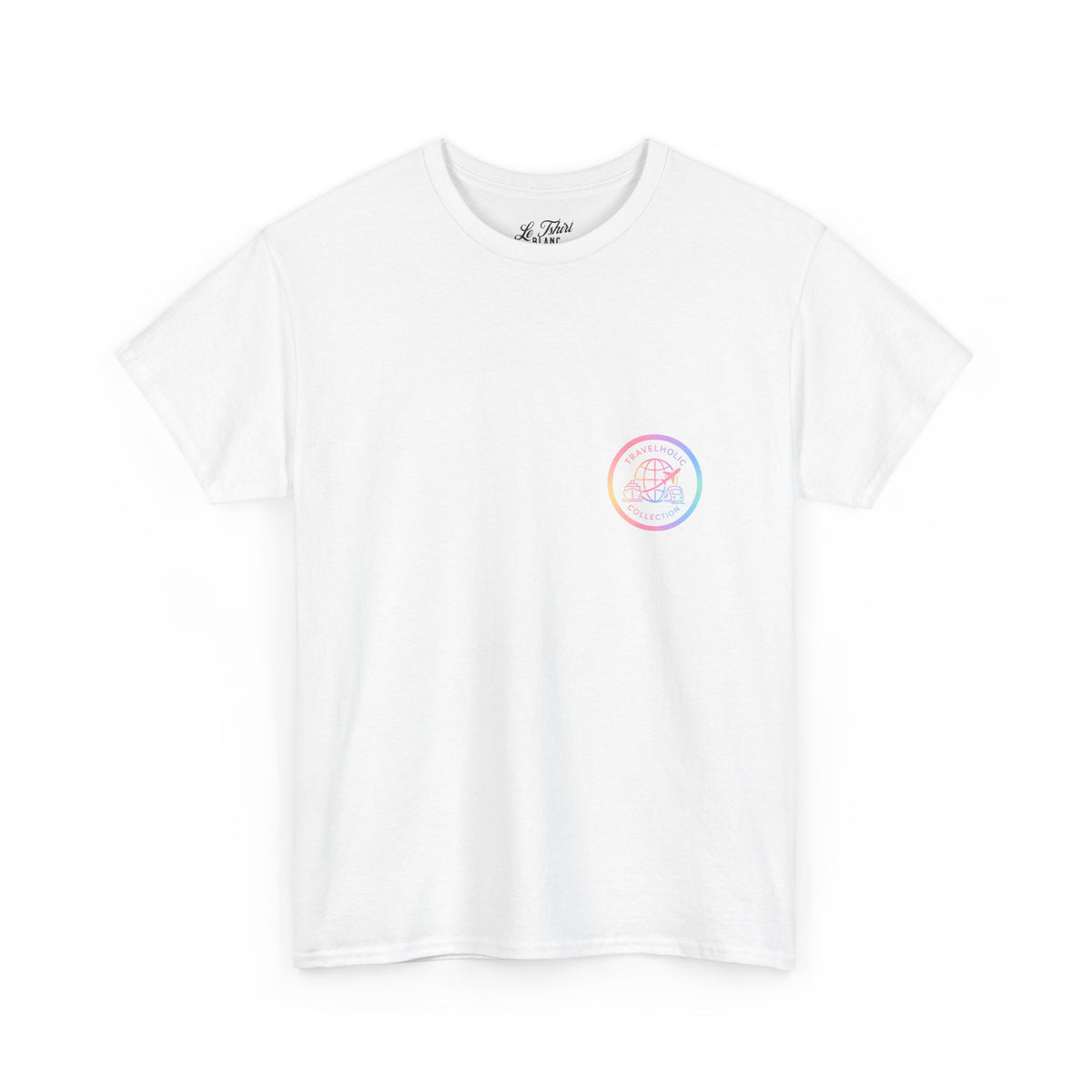 Travel Addict T-Shirt — World Map Passport Boarding Pass Tee