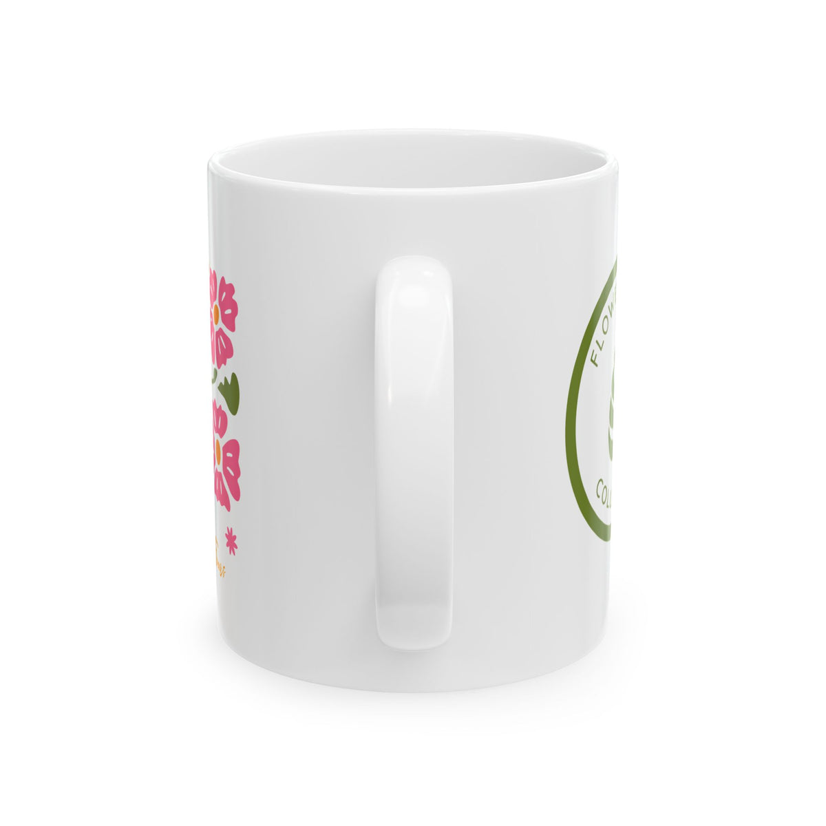 Floral Teacher Mug – "I Teach Tiny Humans" Ceramic Coffee Cup (11oz, 15oz)