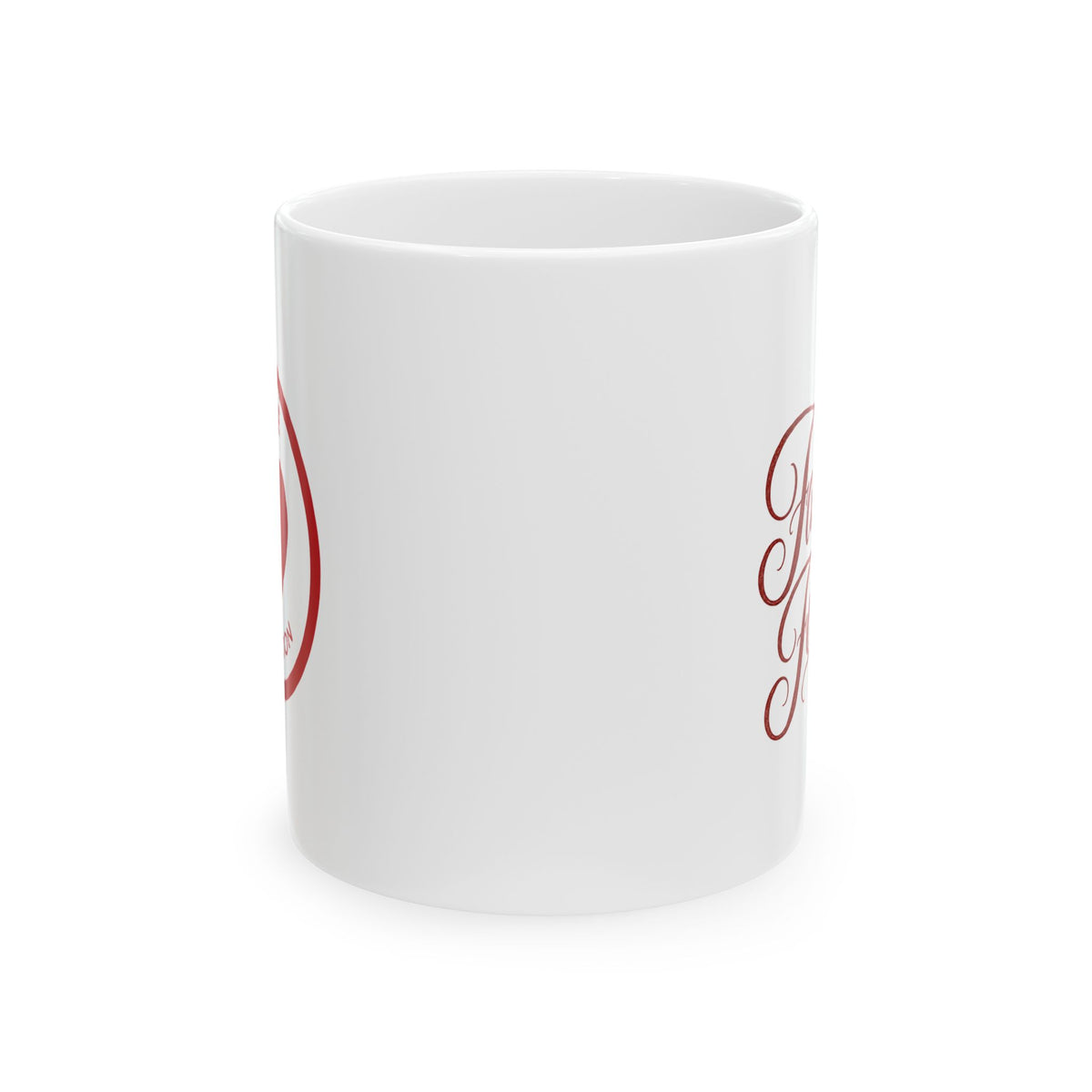 Ceramic Mug — "Brewed For You" Elegant Script Coffee Cup (11oz & 15oz)