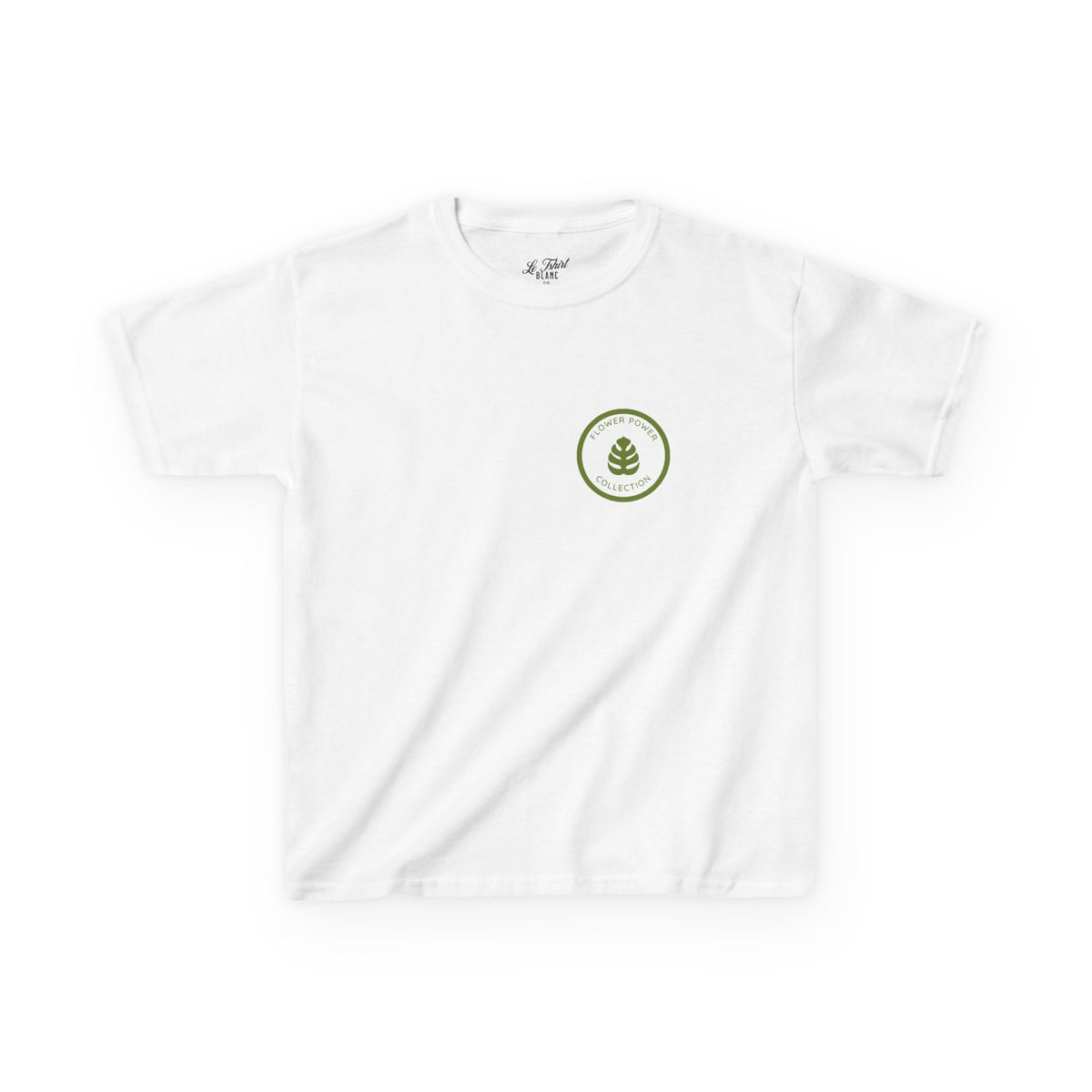 Kids Tee — Retro Floral "Believe in Flowers" Graphic