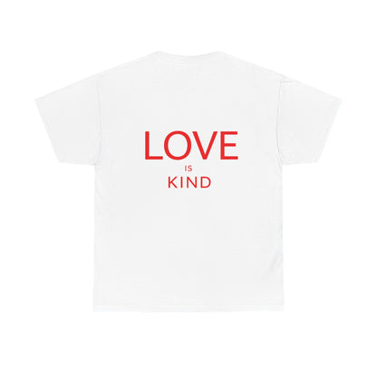 T-Shirt — "Love Is Kind" Minimal Heart Tee