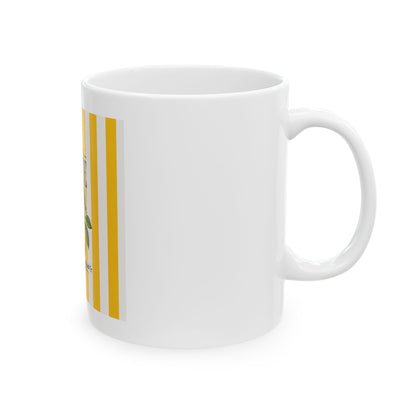 Dolce Vita Lemon Ceramic Mug – Vintage Striped Coffee Cup (11oz & 15oz)