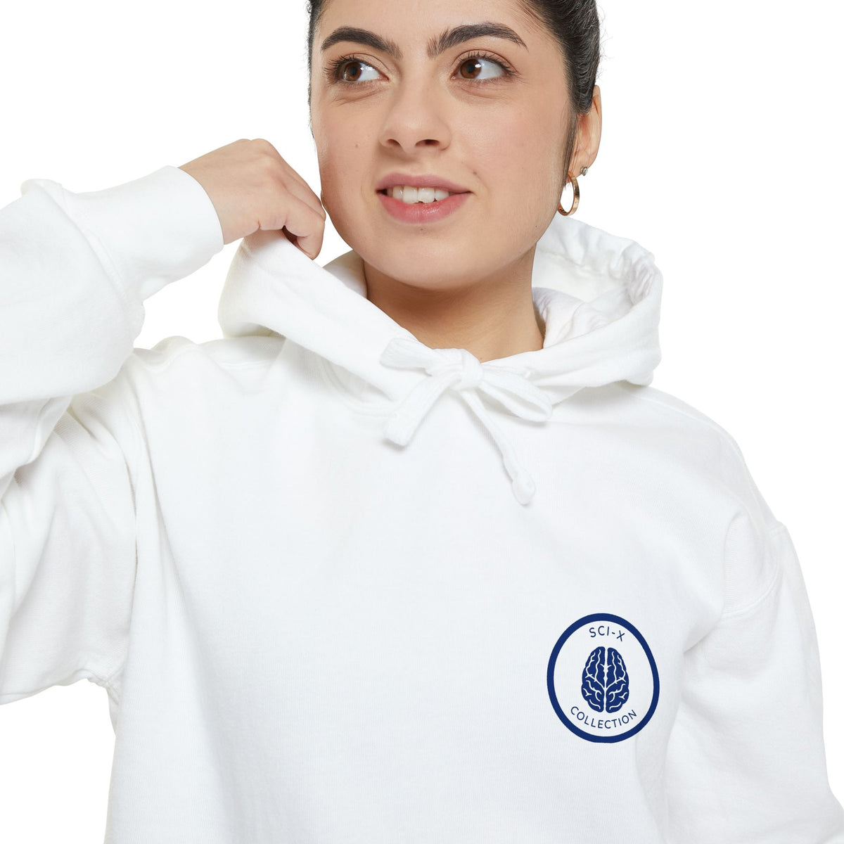 Copy of Minimal Leaf Emblem Hoodie — Organic Plant Graphic Chest Logo