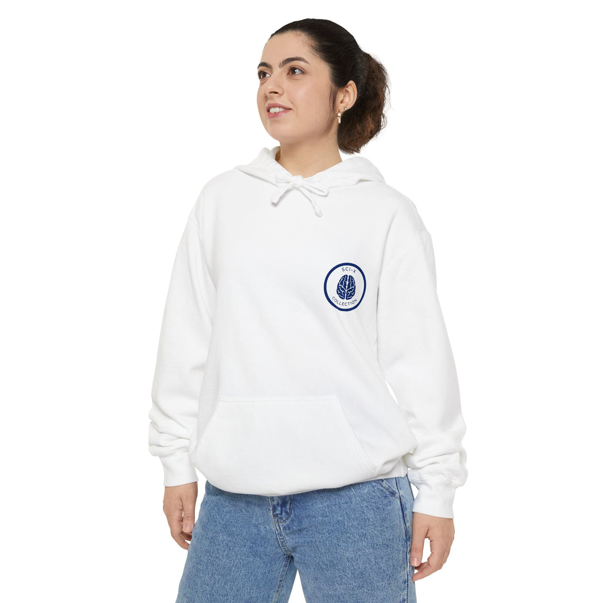 Copy of Minimal Leaf Emblem Hoodie — Organic Plant Graphic Chest Logo