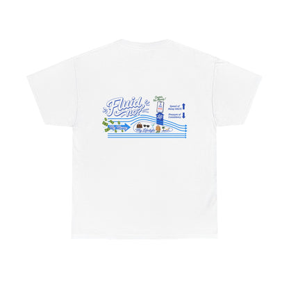 Coastal River Run Tee — "Fluid Love" Graphic T-Shirt