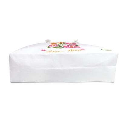 Floral Weekender Bag — Pink & Orange Bloom Travel Tote