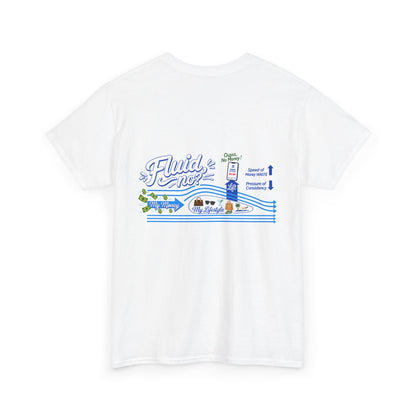 Coastal River Run Tee — "Fluid Love" Graphic T-Shirt