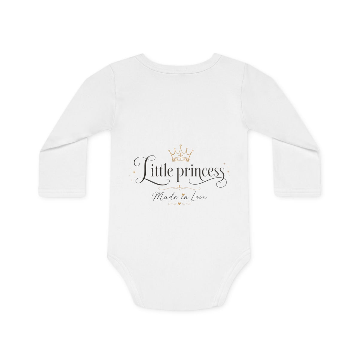 Little Princess Baby Bodysuit - Organic Long Sleeve Infant Onesie